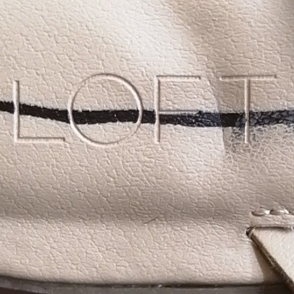 Loft Womens Cross Strap Slingback Sandal Tan Upper Black Ankle Strap Buckle 7.5M - Picture 9 of 9